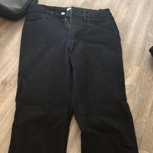 Forever 21 Black Straight Leg Jeans